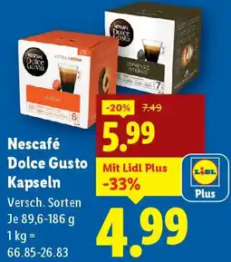 Lidl Nescafé Dolce Gusto Kapseln Angebot