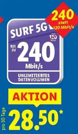 Lidl SURF 5G Angebot