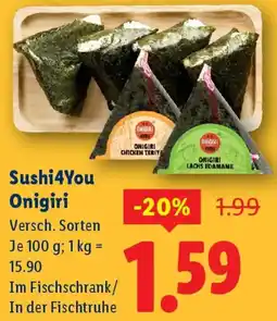Lidl Sushi4You Onigiri Angebot
