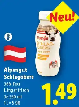 Lidl Schlagobers Angebot