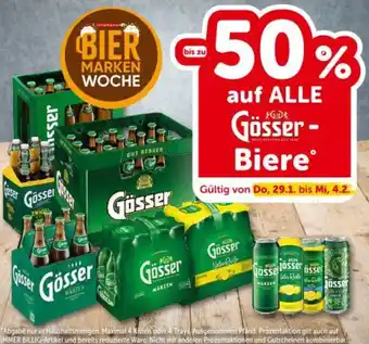 Auf ALLE Gösser Biere