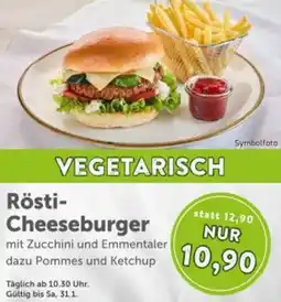 Interspar Rösti- Cheeseburger Angebot