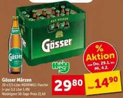 Interspar Gösser Märzen Angebot
