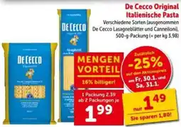 Interspar Italienische Pasta Angebot