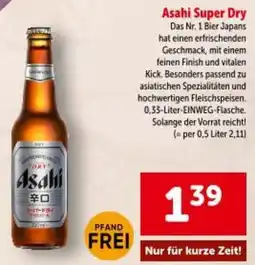 Interspar Asahi Super Dry Angebot