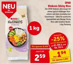 Interspar Klebreis Sticky Rice Angebot