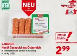 Interspar S-BUDGET Hendl Cevapcici Angebot