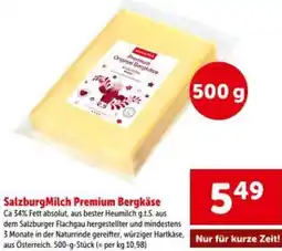 Interspar SalzburgMilch Premium Bergkäse Angebot