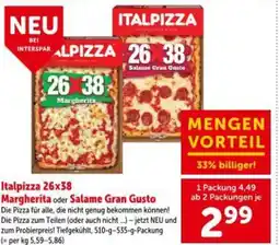 Interspar Italpizza Margherita oder Salame Gran Gusto Angebot