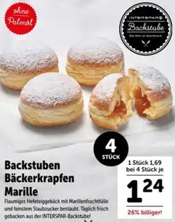 Interspar Backstuben Bäckerkrapfen Marille Angebot