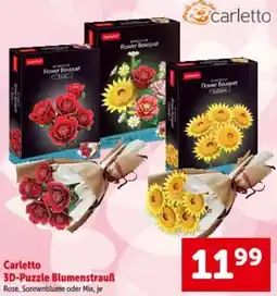Interspar Carletto 3D-Puzzle Blumenstrauß Angebot