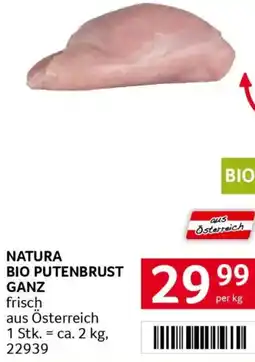 Transgourmet Natura bio putenbrust ganz Angebot