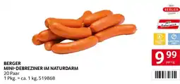 Transgourmet Berger mini-debreziner im naturdarm Angebot