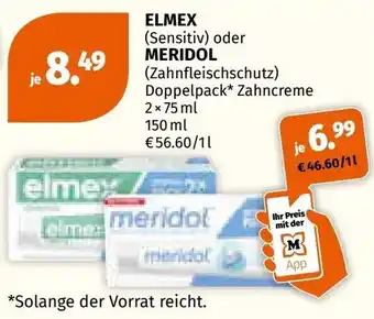 Elmex (sensitiv) oder meridol