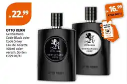 Müller Otto kern gentlemans otto kern gentlemans code black oder code silver eau de toilette Angebot