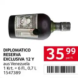 Transgourmet Diplomatico reserva exclusiva 12 y Angebot