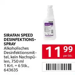 Transgourmet Sirafan speed desinfektions- spray Angebot