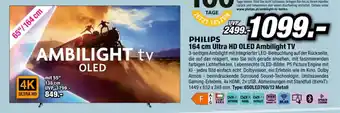 Philips 164 cm ultra hd oled ambilight tv