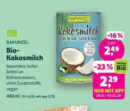 Denn's Biomarkt Bio- Kokosmilch Angebot