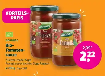 Dennree bio- tomaten- sauce