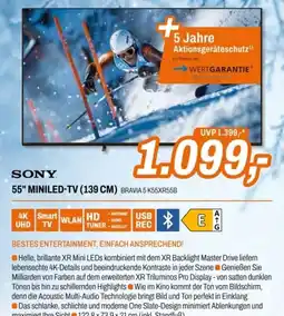 Expert Sony 55" miniled-tv (139 cm) Angebot