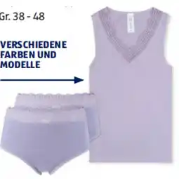 Hofer Damen-Unterhemd/Slips, Doppelpkg. versch. Farben und Modelle HOFER Angebot