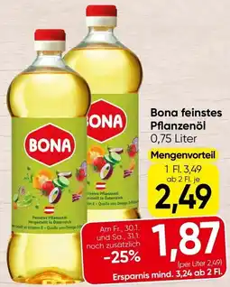 Spar Bona feinstes Pflanzenöl Angebot