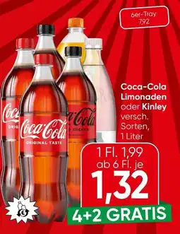 Spar Coca-cola limonaden oder kinley Angebot
