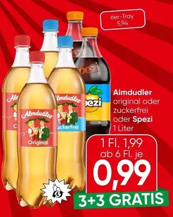 Almdudler original oder zuckerfrei oder spezi