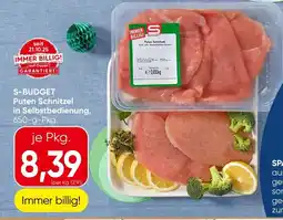 Spar S-BUDGET Puten Schnitzel in Selbstbedienung Angebot