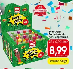 Spar S-BUDGET Partyshots Mix oder Cocktailmix Angebot