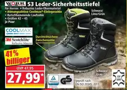 Norma WORK S3 Leder-Sicherheitsstiefel Angebot