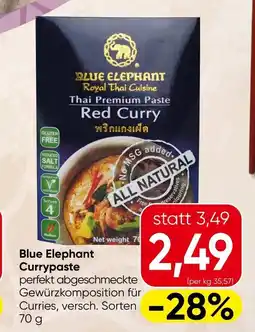 Spar Blue Elephant Currypaste Angebot