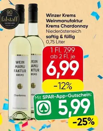 Spar Winzer Krems Weinmanufaktur Krems Chardonnay Angebot