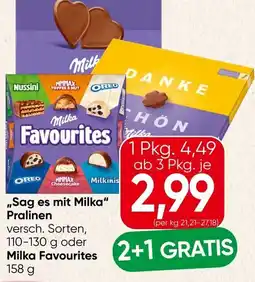 Spar Sag es mit Milka Pralinen, Milka Favourites Angebot