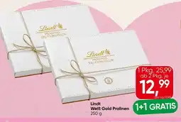 Spar Lindt Weiß Gold Pralinen Angebot