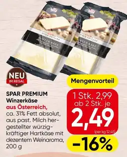 Spar Spar premium winzerkäse Angebot