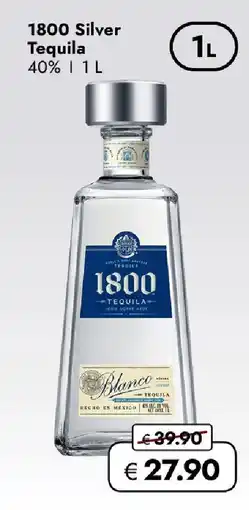 Travel FREE 1800 Silver Tequila Angebot
