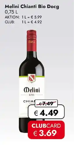 Travel FREE Melini Chianti Bio Docg Angebot