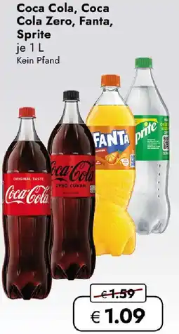 Travel FREE Coca Cola, Coca Cola Zero, Fanta, Sprite Angebot