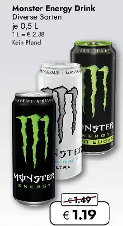 Travel FREE Monster Energy Drink Angebot
