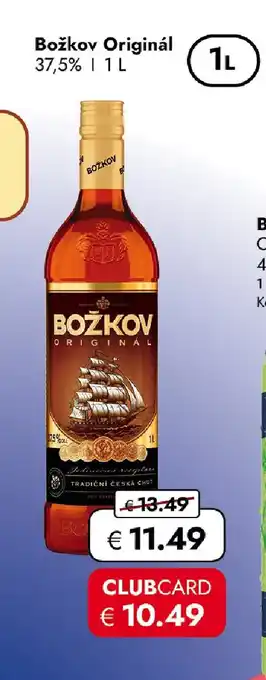 Travel FREE Božkov Originál Angebot