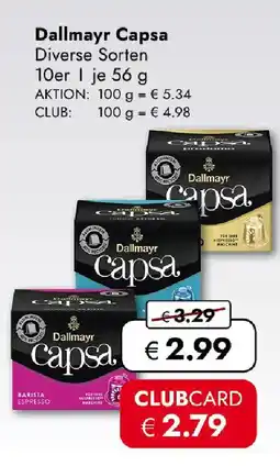 Travel FREE Dallmayr Capsa Angebot