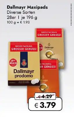 Travel FREE Dallmayr Maxipads Angebot