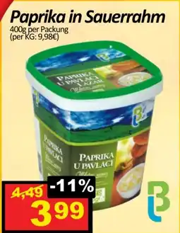 Wurstico Paprika in Sauerrahm Angebot