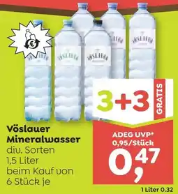 ADEG Vöslauer Mineralwasser Angebot