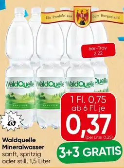 Spar Waldquelle Mineralwasser Angebot