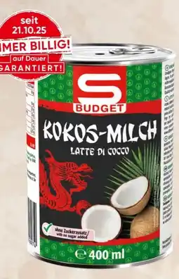 Eurospar S Budget Kokos-Milch Angebot