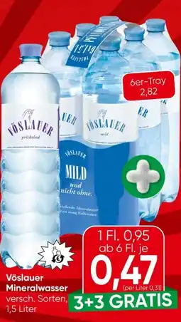 Eurospar Vöslauer Mineralwasser Angebot
