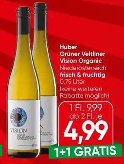 Spar Markus Huber Grüner Veltliner Vision Organic Angebot